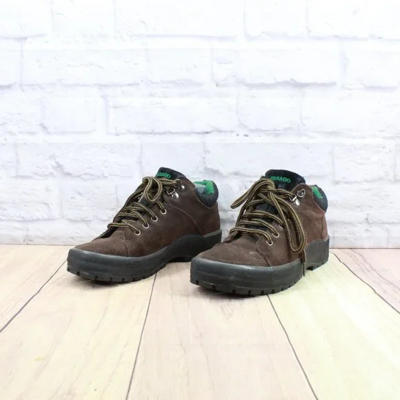 Sebago Brown Leather Waterproof Outdoor Work Hike Tie Boots Size 8.5 M - Picture 2 of 9